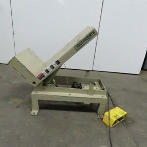 Southworth T245 500lb Cap. Pallet Container Hopper 45° Tilt 32&#034;x20&#034; Table 115V