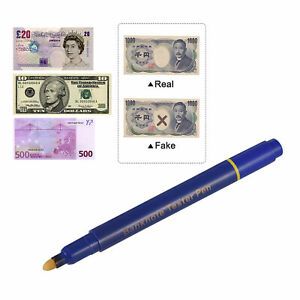 Counterfeit Money Detector Pen   Bill Currency Check Banknote M9O6