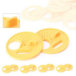 12 pcs Plastic Beekeepers Bee Hive Nuc Box Entrance Gates Beekeeping Tool Yellow