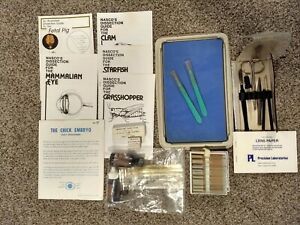 homeschool biology supplies, dissection pan, dissection equipment kit, slides