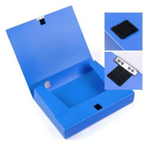 A4 3.5cm/5.5cm Business Lightweight Organizer Storage Bag Portable Blue File Box
