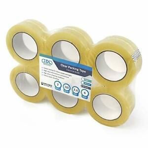 IDL Packaging Concord Packing Tape - 2&#034; x 2.6 mil x 110 Yards Clear Pack of 6...