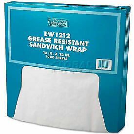 Bagcraft Papercon Grease-Resistant Paper Wrap/Liner, 12 x 12, White BGC 057012