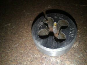 5/16-22 X 1&#034; HIGH SPEED STEEL ROUND ADJUSTABLE DIE