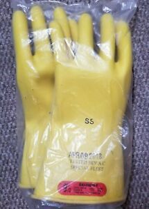 Salisbury Rubber Lineman Gloves Class 0 D120 Type I 1,000 VAC, SIZE 9-1/2