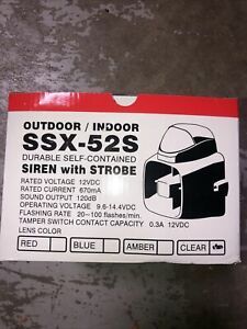 Amseco SSX-52 Self Contained Indoor/Outdoor 12v Siren 