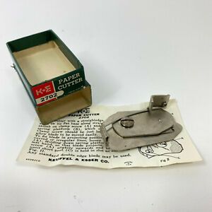 Vintage K-E Paper Cutter 2702 Pocket  Size Made in Switzerland  New Original box
