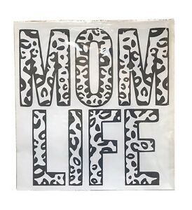 7 Mom Life Leopard Black Screen Print Transfers | SHIPS OUT TODAY