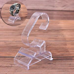 1pc transparent plastic clear jewelry bracelet watch display stand  G W2 PO