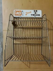 (1) Vintage Wire Potato Chip Rack Display-  Counter Top