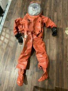 Trellchem EVO Hazmat Suit, XL, Red