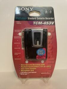 Vintage SONY TCM-453V Cassette Tape Voice Operated Recorder NEW SEALED