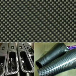 Black Carbon Fiber Water Transfer Dipping Hydrographics Hydro Film 100X50cm