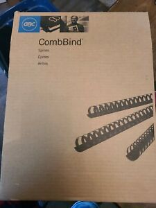 Gbc Standard Spines, 1.5 Diameter, 330 Sheet Max, BLK, 100 Sheets (GBC4200010)