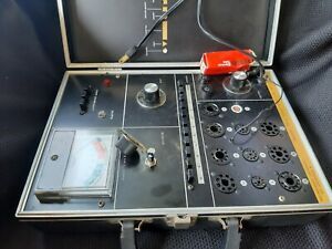 Dynascan B&amp;K Model 607 Solid State Tube Tester Portable Set Up Guide Works USA