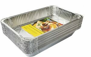 eHomeA2Z Aluminum Pans Full Size Disposable 20 Pack 21 x 13 x 3 (20, Full-Size)