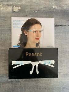 Peesnt Clear Plastic Face Shields and Glasses 4 Pieces