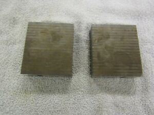 PAIR MACHINIST GUAGE BLOCKS BRASS &amp; STEEL TOOL BLOCK