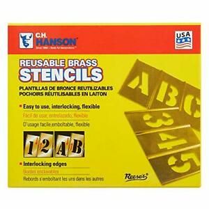 C.H. Hanson Set Stencils 1.5-inch Brass