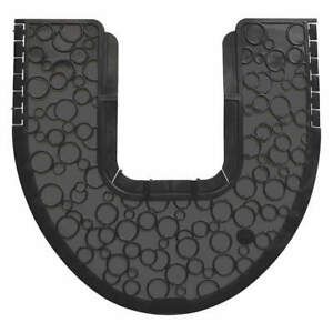 TOUGH GUY 49EV66 Toilet Mat,Black,Unscented,20 3/8 in,PK6