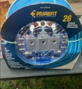Primefit PCKIT26 Air Piping System 26-Piece Air Push To Connect Kit NIB