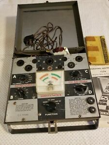 Vintage Sencore Mighty Mite II Model TC 114 Tube Tester