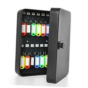 28 Key Cabinet Steel Security Lock Box with Combination Lock, Locking Key