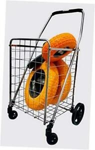 Grocery Utility Shopping Carts, Heavy Duty Loading, Easy to Put On Wheels