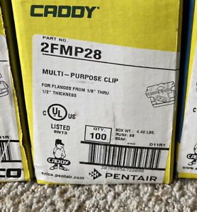 (New / Sealed) Pack of 100 Erico Caddy 2FMP28 Multi-purpose Clip