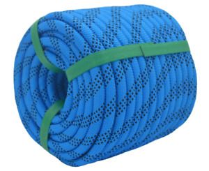 Strong Pulling Rope for Climbing Sailing Gardening Swings, Blue/Black