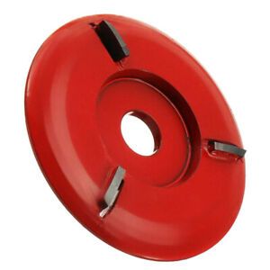 Wood Carving Cutter Disc Milling Tools for Angle Grinder Arc 3 Tooth Red