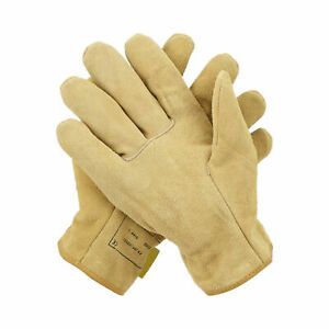 Cowhide Leather Welding Gloves Soft Heat Resistant Work Safety Welder Solding