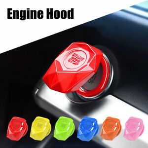 Car Engine Start Stop Button Cover Push to Starts Button Ignition Cover Hood