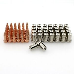 60pcs Plasma Torch PT23&amp;27 Electrode Tips Nozzle 80A 33366XL 33418