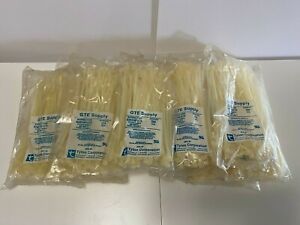 Tyton T50R-9 8&#034; White Cable Zip Ties 1000CT x10 100CT Bags