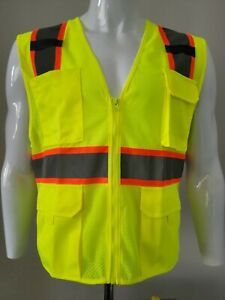 Yellow High Visibility Safety Vest.