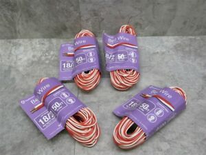 Lot of 4 NEW 50&#039; Southwire 64267201 Red/White Bell Wire! 200 FT TOTAL!