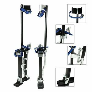 18-30 Inch Black Drywall Stilts Aluminum Tool Stilt Portabl For Painter Walking