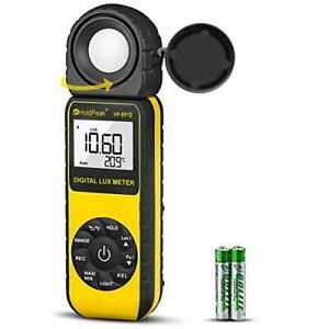 Light Meter HOLDPEAK HP-881D Digital Lux Meter 0.01-400000 Lux /1-40000 FC Me...