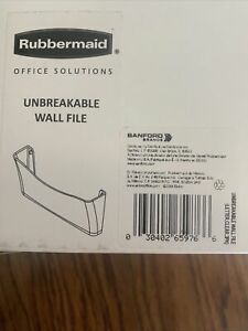3pk Rubbermaid Unbreakable Letter Pocket Wall File Set Office/Home Organization