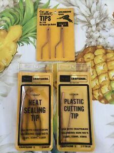 Weller 7135 soldering gun Tips for 8100 solder iron pkg 2 + Sears Heat Sealing +