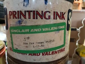 New 5 lb. Can SV Offset Printing Ink OCR GREEN 50818