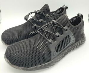 THE INVINCIBLE STEEL TOE WORK SHOE DEFENDER 703 BLACK MENS 12 M NEW