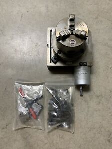 Fuerda 3 Jaw Chuck 80mm, Rotary Table, &amp; Dividing Plate