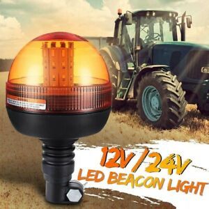 Car Truck Roof Strobe Light 12V 24V 40LED Warning Light Signal Lamp Rotating FH4