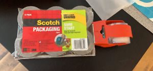 New- Scotch Sure Start (DP1000RF6), 6 Pack, Shipping Packaging Tape,1.88 x 900&#034;