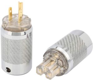 Hi-End US AC Power Plug Connector 10A/250V~15A/125V Audio Grade Power Connector,