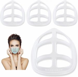 3D Mask Bracket - for Fastening under 3.74 x 3.74 x 1.6 Inch, White