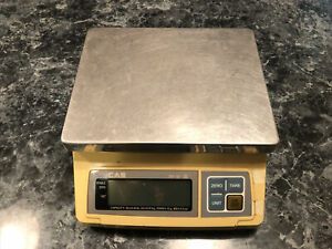 CAS SW-50 Portion Control Scale 50LB X 0.02 LB, Kg/g/Oz/Lb USED UNTESTED
