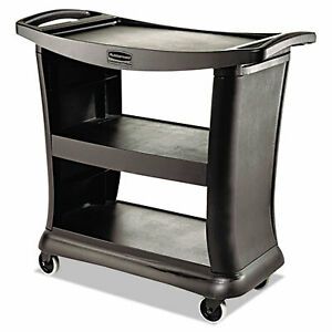 Rubbermaid Commercial Cart,Service Exec,Bk 9T6800BK